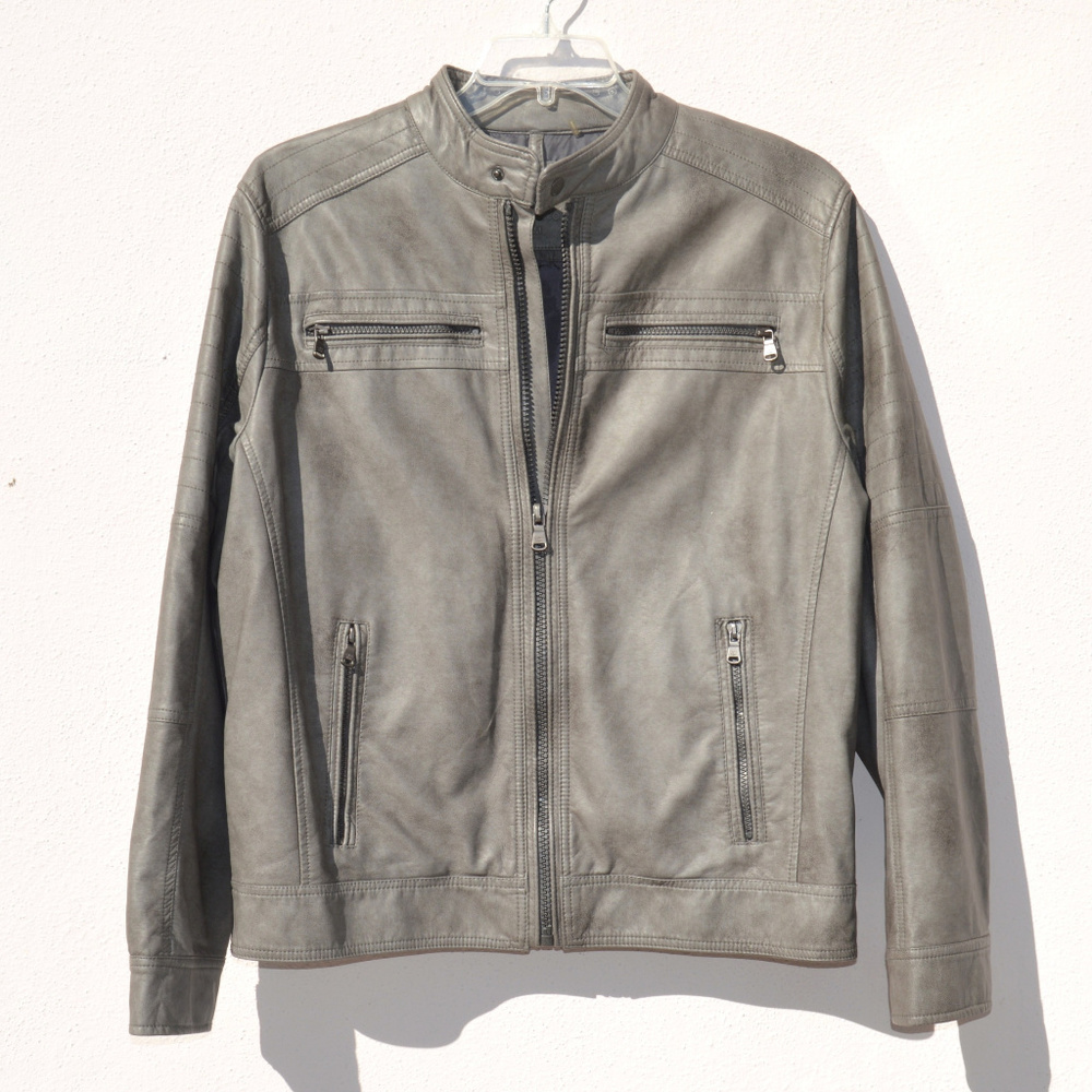 Calvin Klein Men's Faux Leather Jacket Size Medium